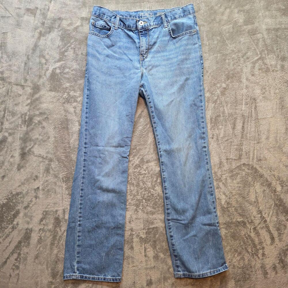 The Children's Place Jeans Kids 16 Blue Bootcut Denim Regular Fit Casual